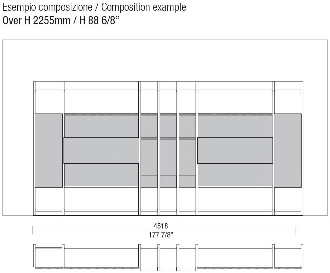 MisuraEmme Модульный открытый книжный шкаф sun-id-1454328 - Вид №17