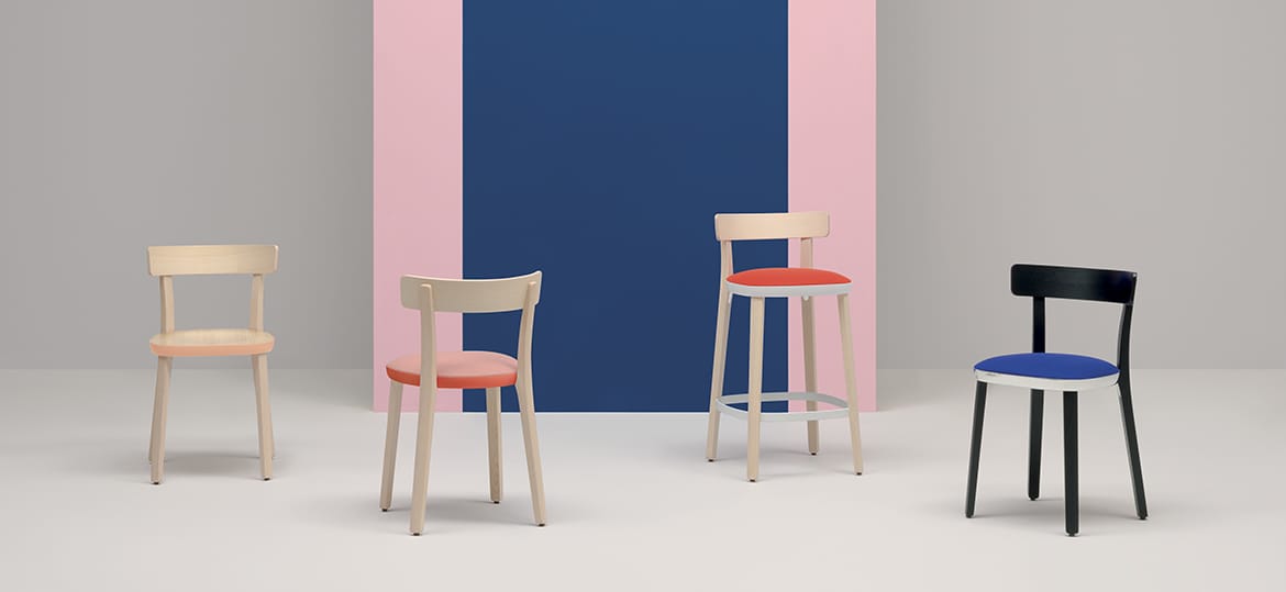 Стул из ясеня с мягким сиденьем Pedrali Народная ARCH-00073305 - Вид №3