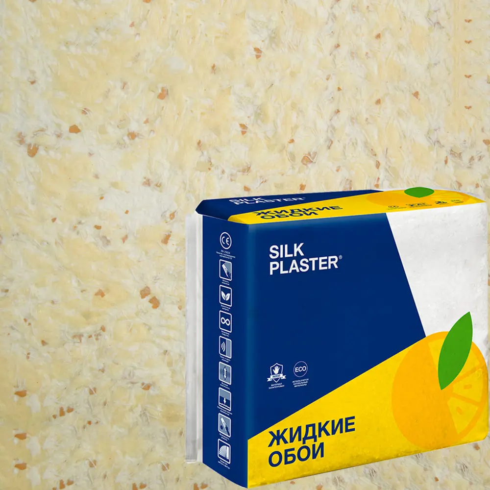 Жидкие обои Silk Plaster Absolute А402 1.1 кг цвет абрикосовый/желтый 82736082 STLM-2192659 