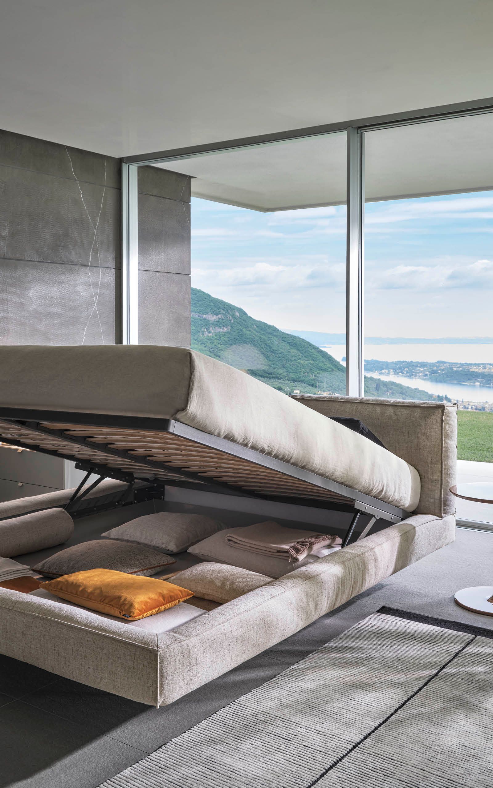 Двуспальная кровать с мягким изголовьем Twils ACADEMY PIUMA ARCH-00007390 - Вид №2