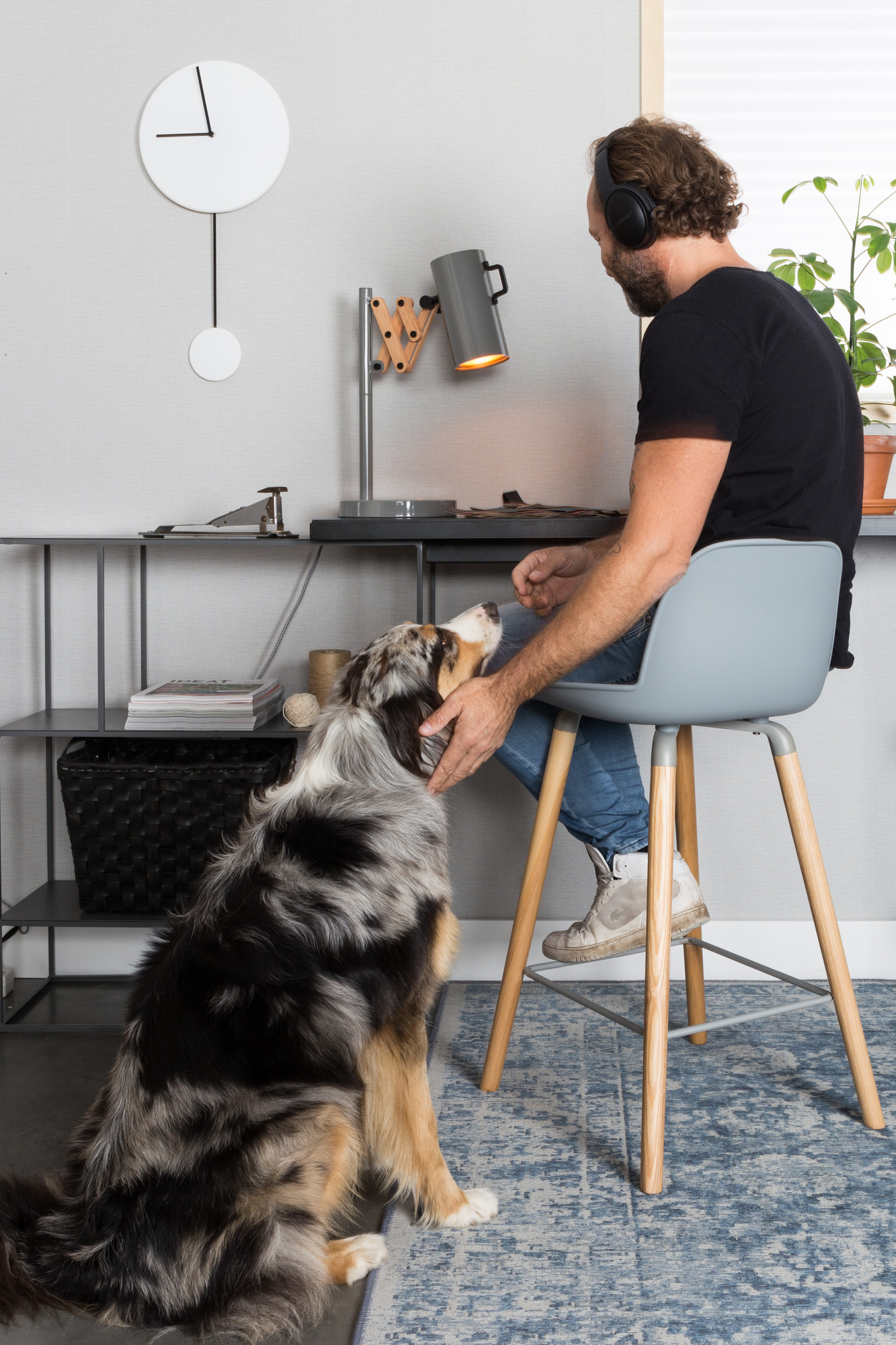 Табурет высокий Albert Kuip розовый Zuiver 1500054 - Вид №1