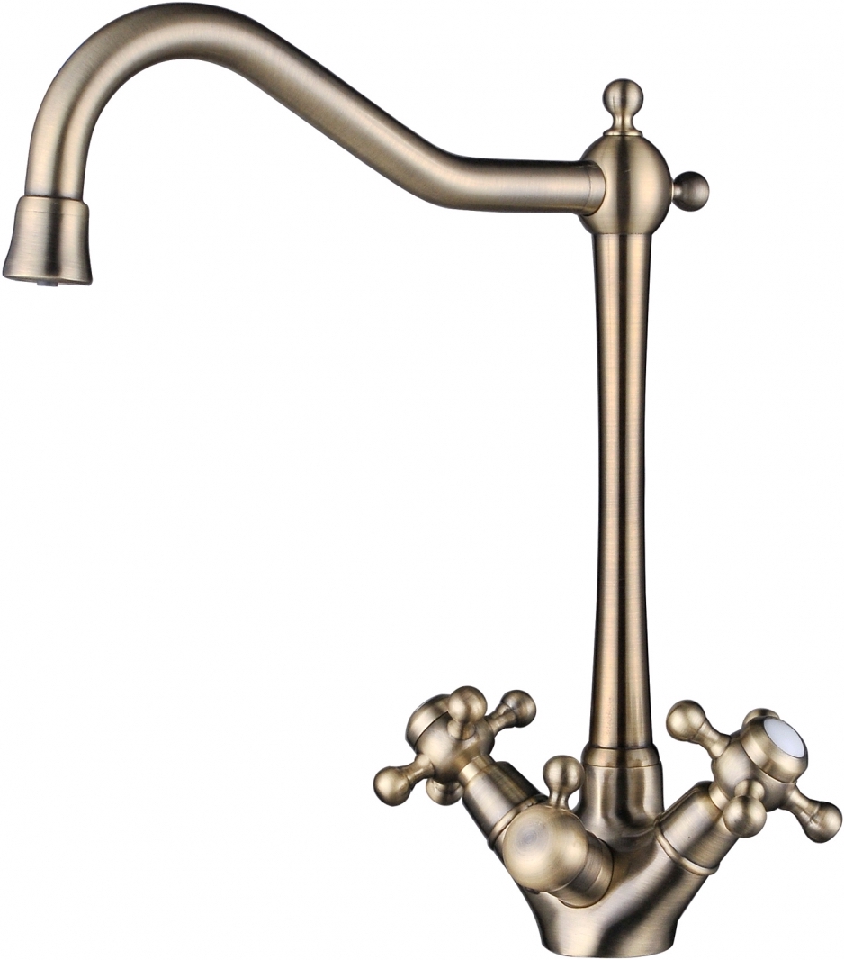 Смеситель ZorG Sanitary ZR 515 YF BR для кухонной мойки, бронза