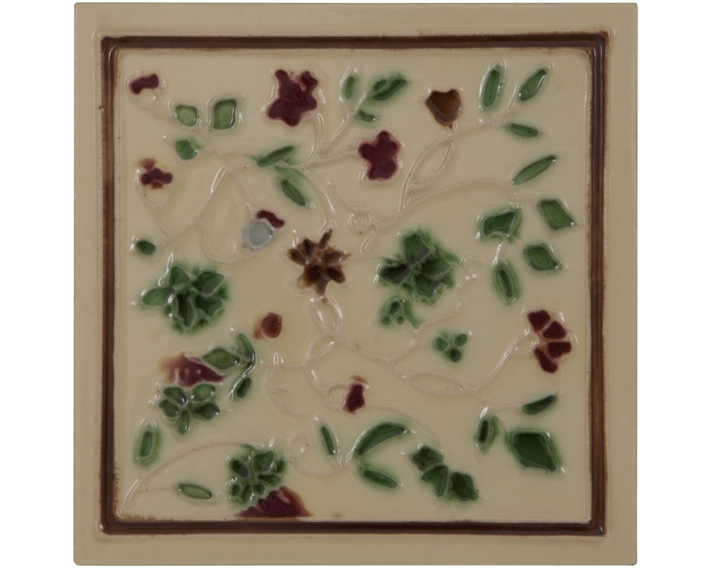 LGC094 Набор из 10 красных / зеленых плиток кремового цвета Сarronheating  - Вид №1