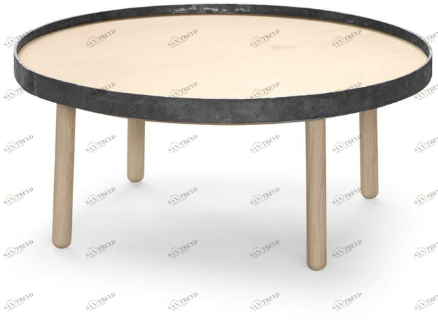 ALKI Круглый деревянный журнальный столик Egon sun-id-1407055