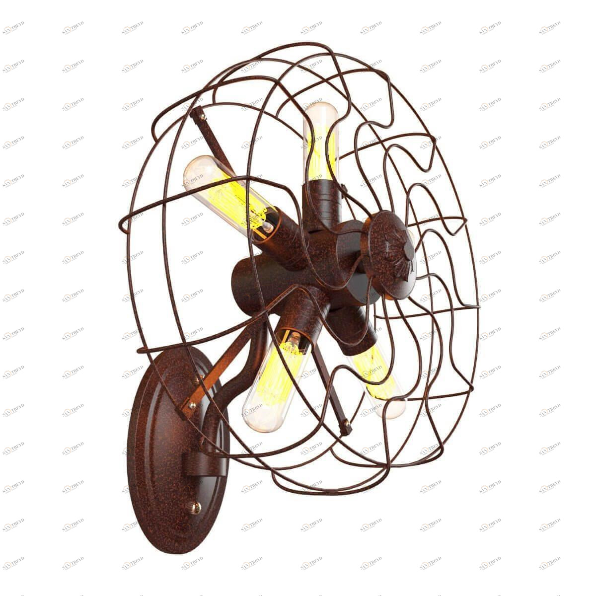 Бра настенное коричневое Blowhole Loft 1836W LOFT IT BLOWHOLE 00-3889051 Коричневый 