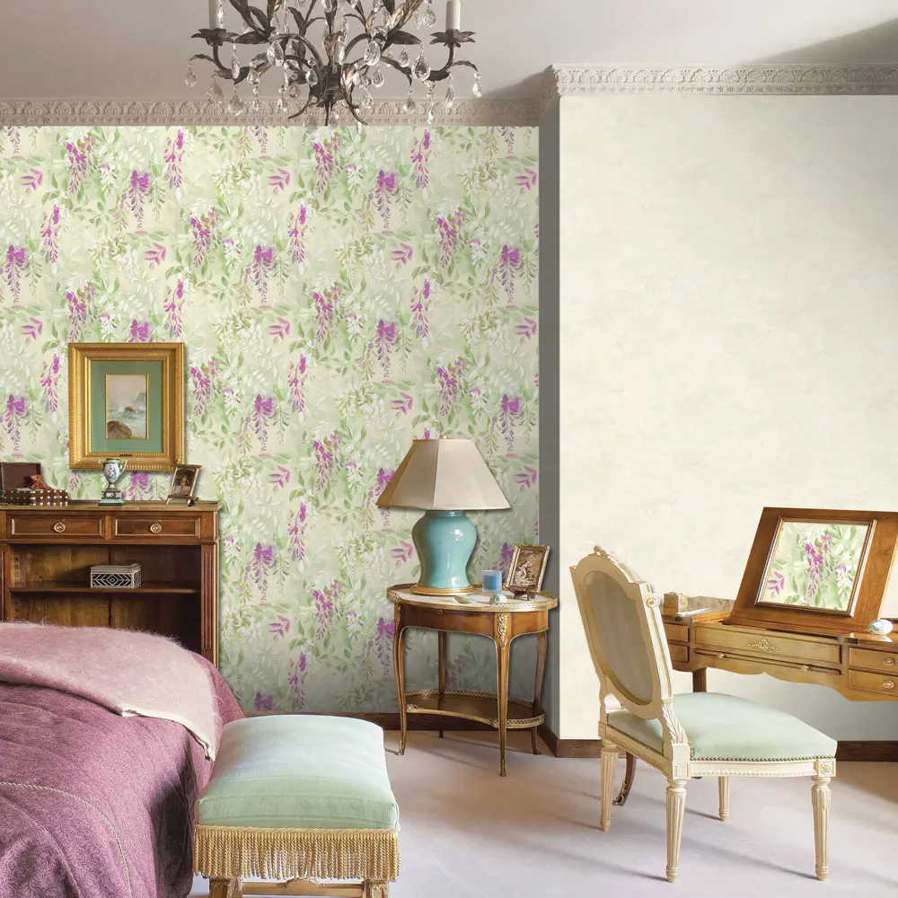 Обои флизелиновые Erismann Oasis зеленые 1.06 м ЭР60570-05 STLM-2192477 - Вид №4