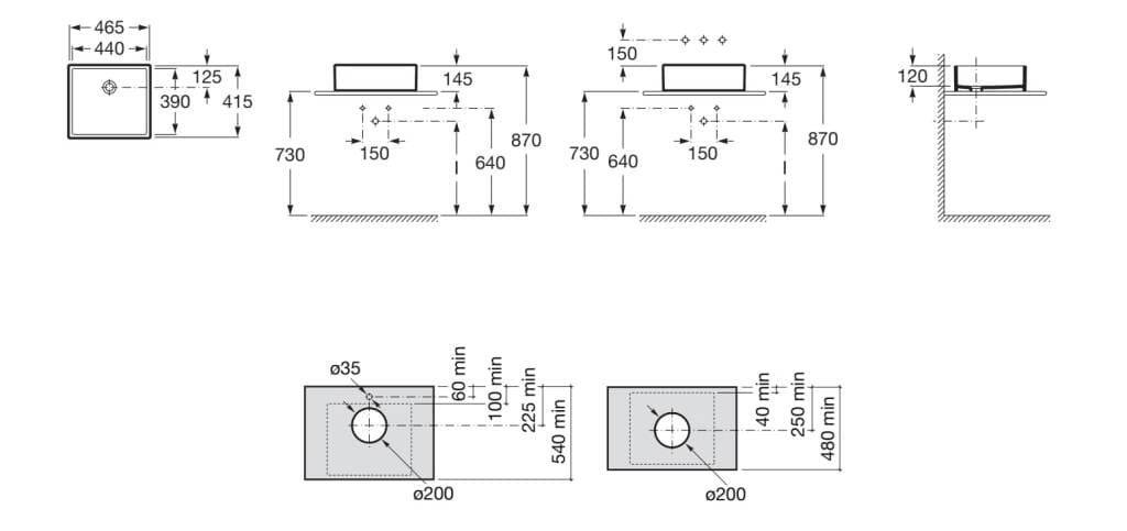 Прямоугольная фарфоровая столешница Roca SOFIA 327720..0 ARCH-00148712 - Вид №2