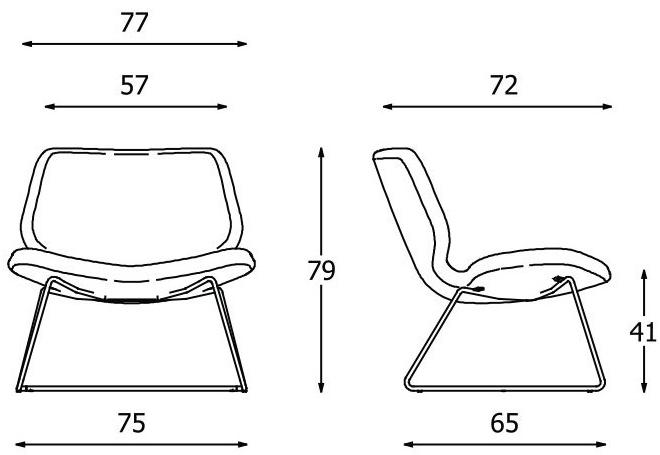 Diemme Санное кресло из ткани Eon lounge sun-id-1387032 - Вид №11