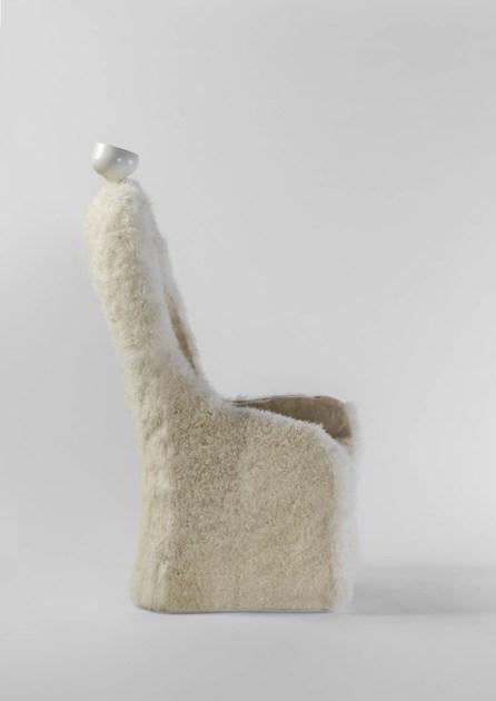 BD Barcelona Design Кресло меховое с подлокотниками с высокой спинкой sun-id-1479906 - Вид №2