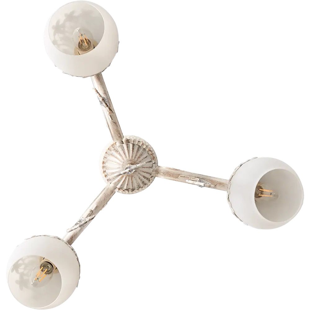 Люстра Louis 3хЕ27х60 Вт цвет белый LAMPLANDIA STLM-2183802 - Вид №1