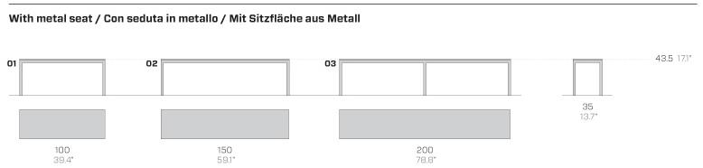 Fantin Скамейка из дерева и металла Panck sun-id-1397600 - Вид №2