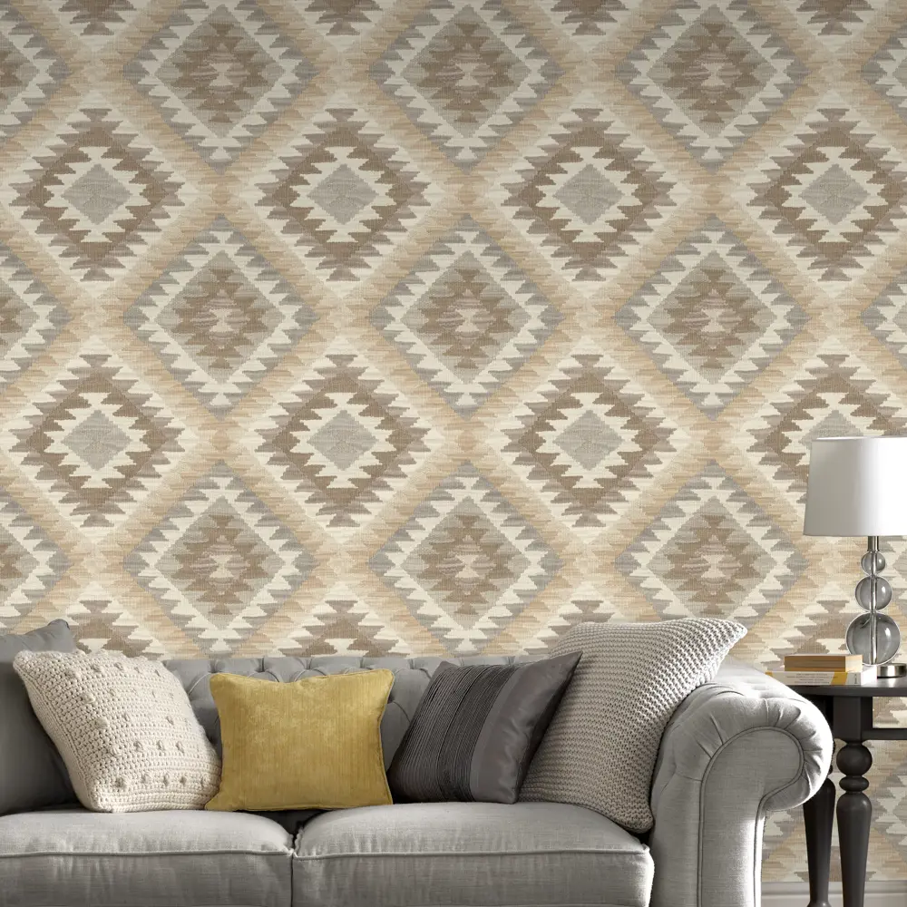 Обои флизелиновые Rasch Barbara Home Collection коричневые 0.53 м 527438 STLM-2121336 - Вид №5