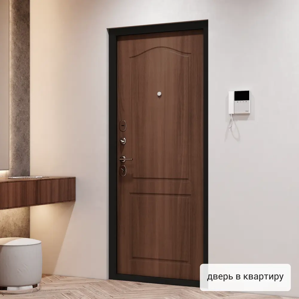 Дверь металлическая Гарант, 860 мм, левая, цвет антик орех TOREX STLM-2091461 - Вид №13