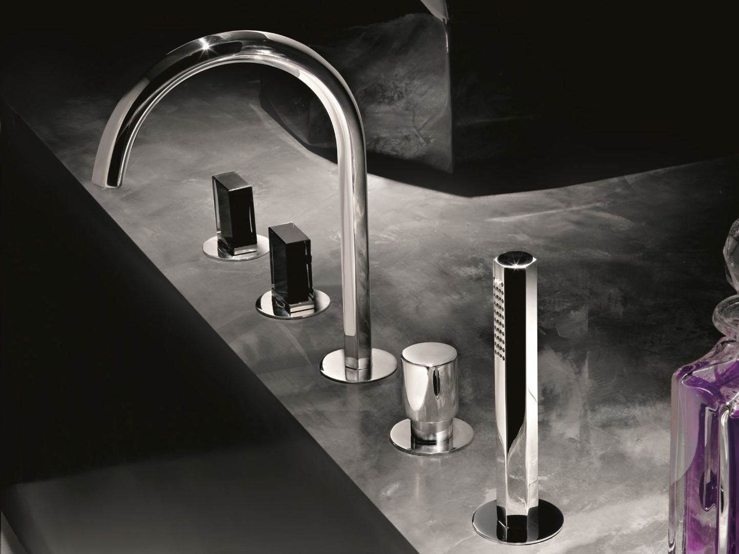 Набор для ванны с 5 отверстиями и ручным душем Fantini Rubinetti Венеция ARCH-00014543