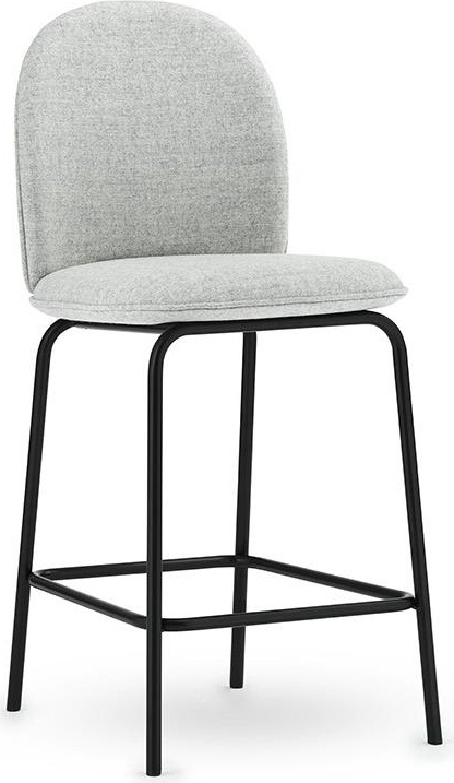 603123 Стул Bar, 65 см, полная обивка, черная сталь, Synergy Normann Copenhagen Ace