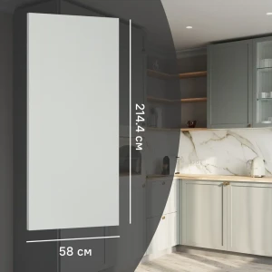 Фальшпанель Konsensa Кинель для кухни серо-зеленого цвета 89398719