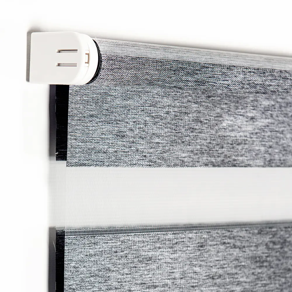 Рулонная штора MIAMOZA день-ночь серый блэкаут 140×175 см 82614532 Д/Н BLACKOUT STLM-0031744 - Вид №1