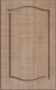 Фасады для кухни Классика Фрезеровка «Классика двойная» Дуб шамони №198