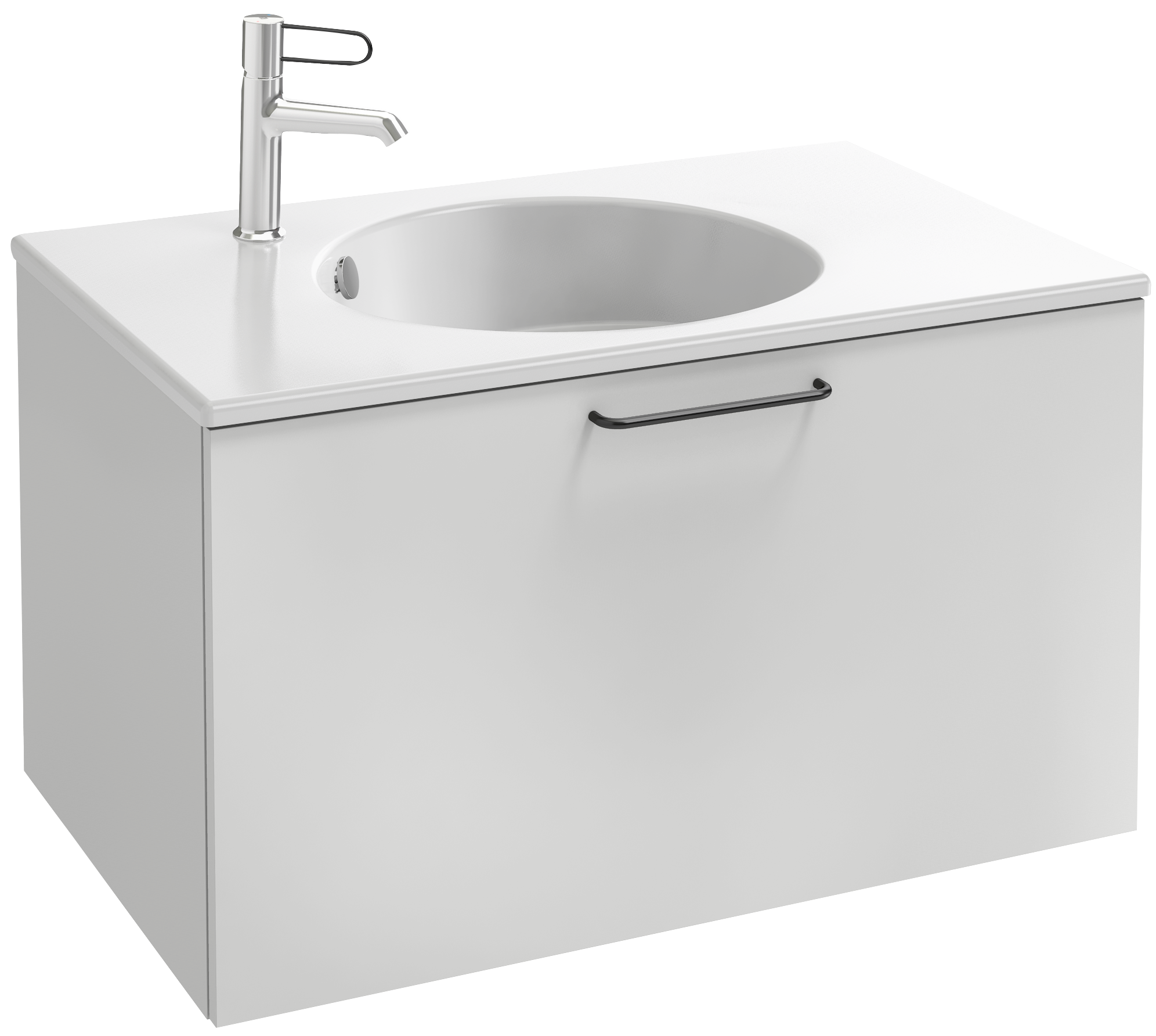 EB2512-R9-M90 Тумба под столешницу 80 см, 1 верхний ящик, черная ручка JACOB DELAFON ODÉON RIVE GAUCHE ODEON RIVE GAUCHE