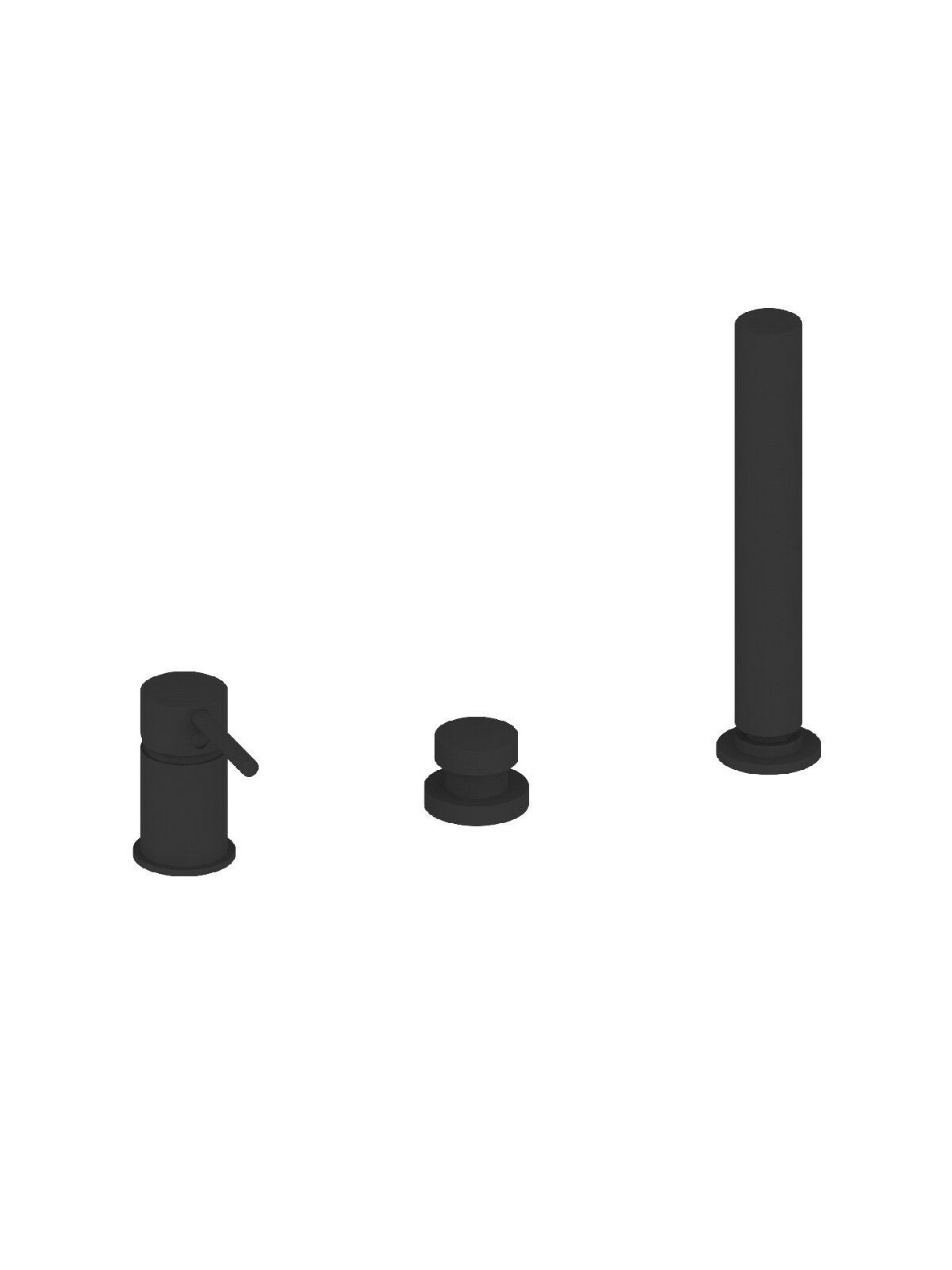 Встраиваемый однорычажный смеситель для ванны с ручным душем Rubinetterie Frattini Pepe XL ARCH-00054876 - Вид №5