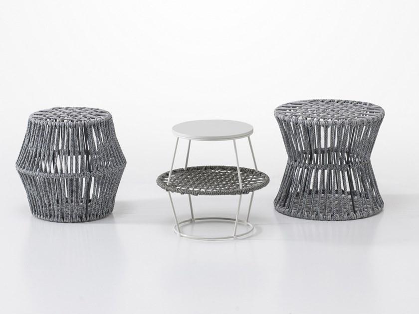 Saba Italia Круглый табурет на веревке из полиэстера Ziggy sun-id-1416687 - Вид №1