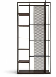 Arketipo Двусторонний книжный шкаф из сукупира и металла