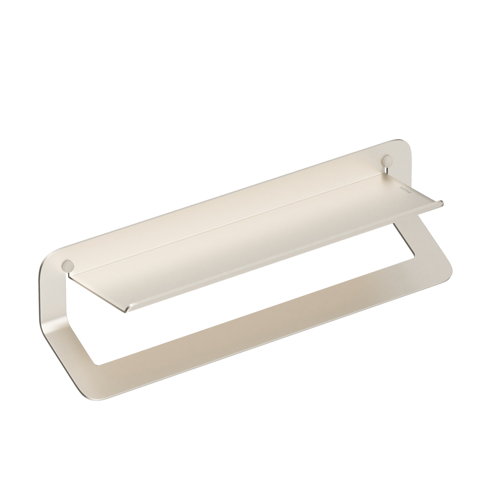 185511 Полотенцедержатель с полкой 45 см цвет Серый Sonia QUICK Испания