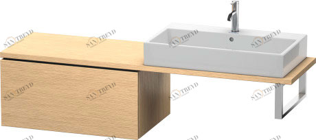 LC583401212 L-Cube Шкафчик для консоли Дуб брашированный, натуральный шпон Duravit