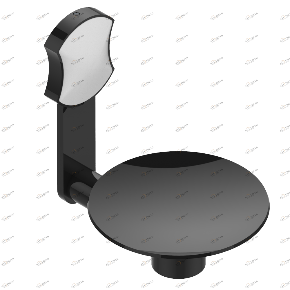 U2E-546 Мыльница настенная Ø 100 мм Thg-paris Infini белый фарфор с платиновым декором Покрытие PVD бронза U2E-546 CAT.F