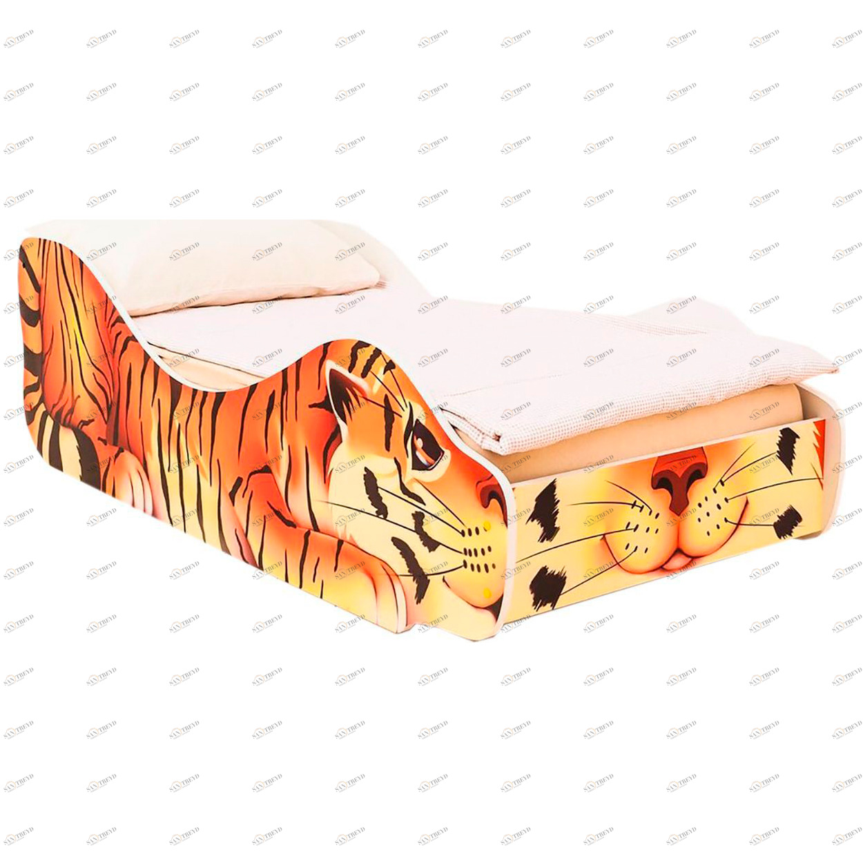 Детская кровать "Тигренок Шерхан" БЕЛЬМАРКО  326786 Оранжевый Santreyd 