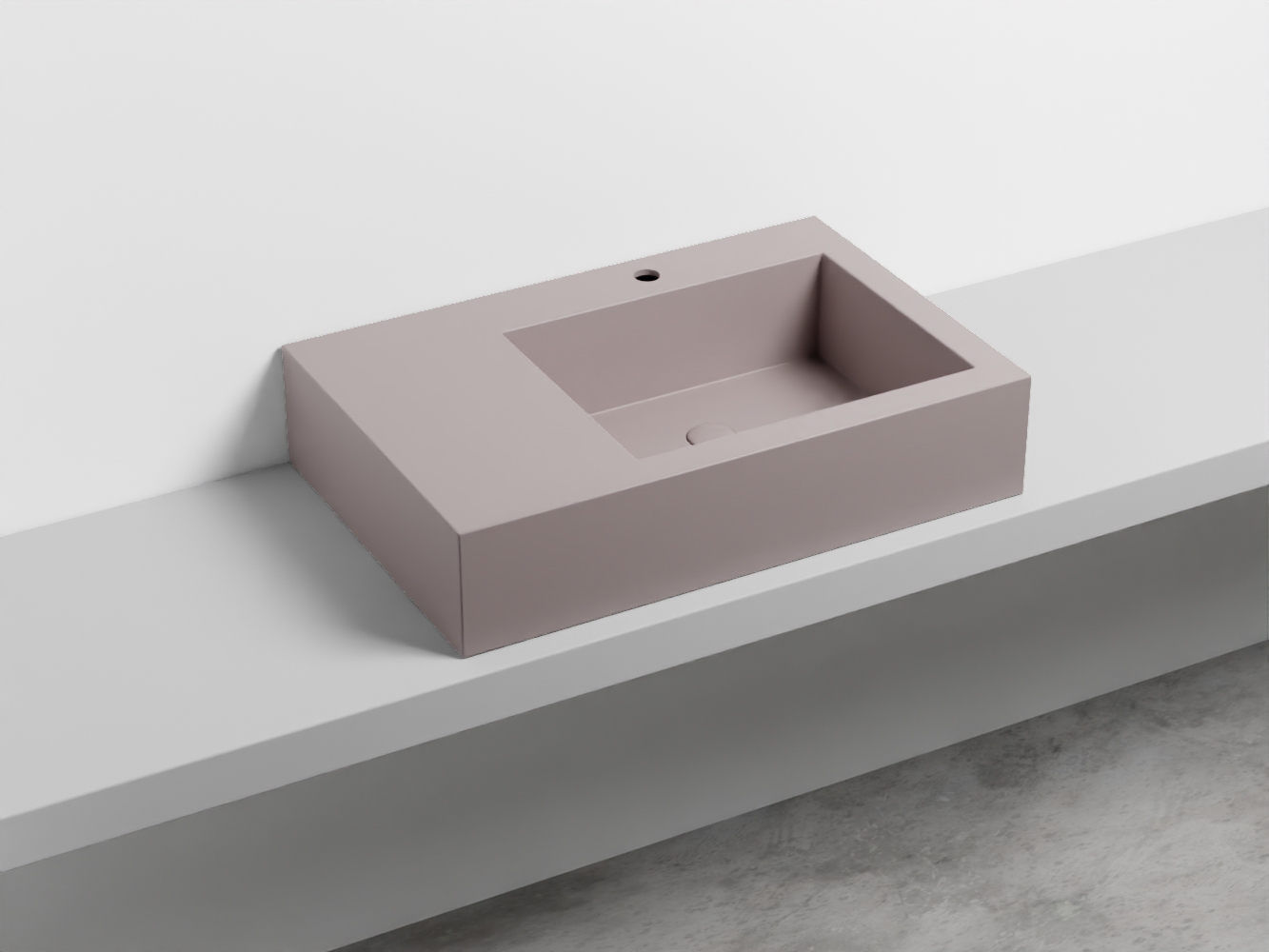 NALAMDX-CP Керамическая раковина с 1-им отверстием, чаша справа cielo I Narcisi Ceramica Cielo