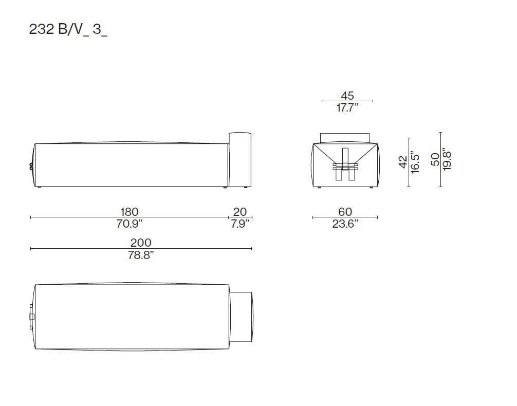 Мягкая спальная кровать CASSINA SOMEWHERE EL - S ARCH-00019759 - Вид №2