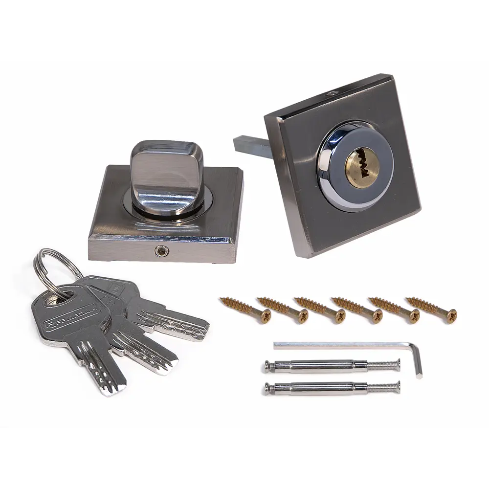 Фиксатор-ключ Palladium квадратный ЦАМ матовый никель 89322435 STLM-0901359 - Вид №1