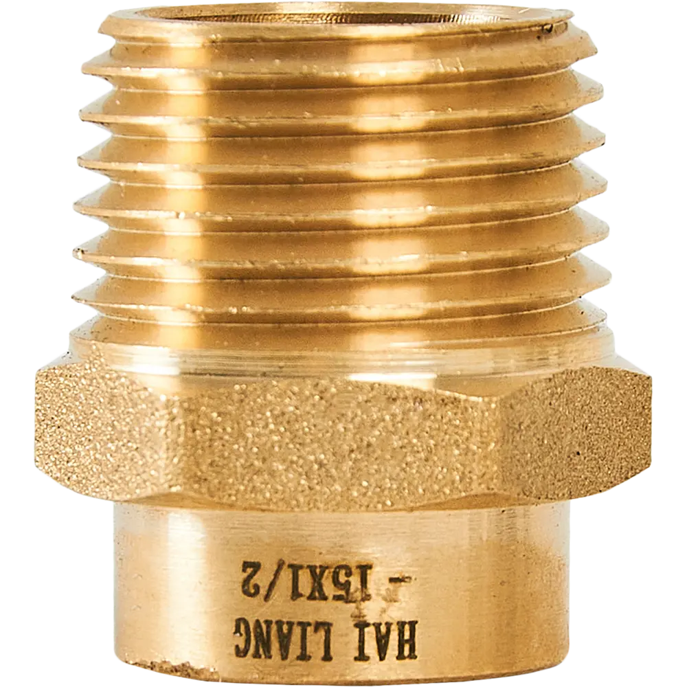 Муфта переходная Hailiang ø1/2"x15 мм наружная резьба медь STLM-2050581 - Вид №1