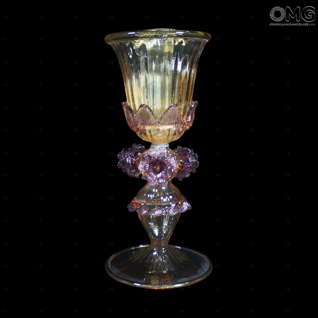 1317 ORIGINALMURANOGLASS Table Lamp Ca Zenobio - Venetian - Murano Glass - 1 Light 15 см 