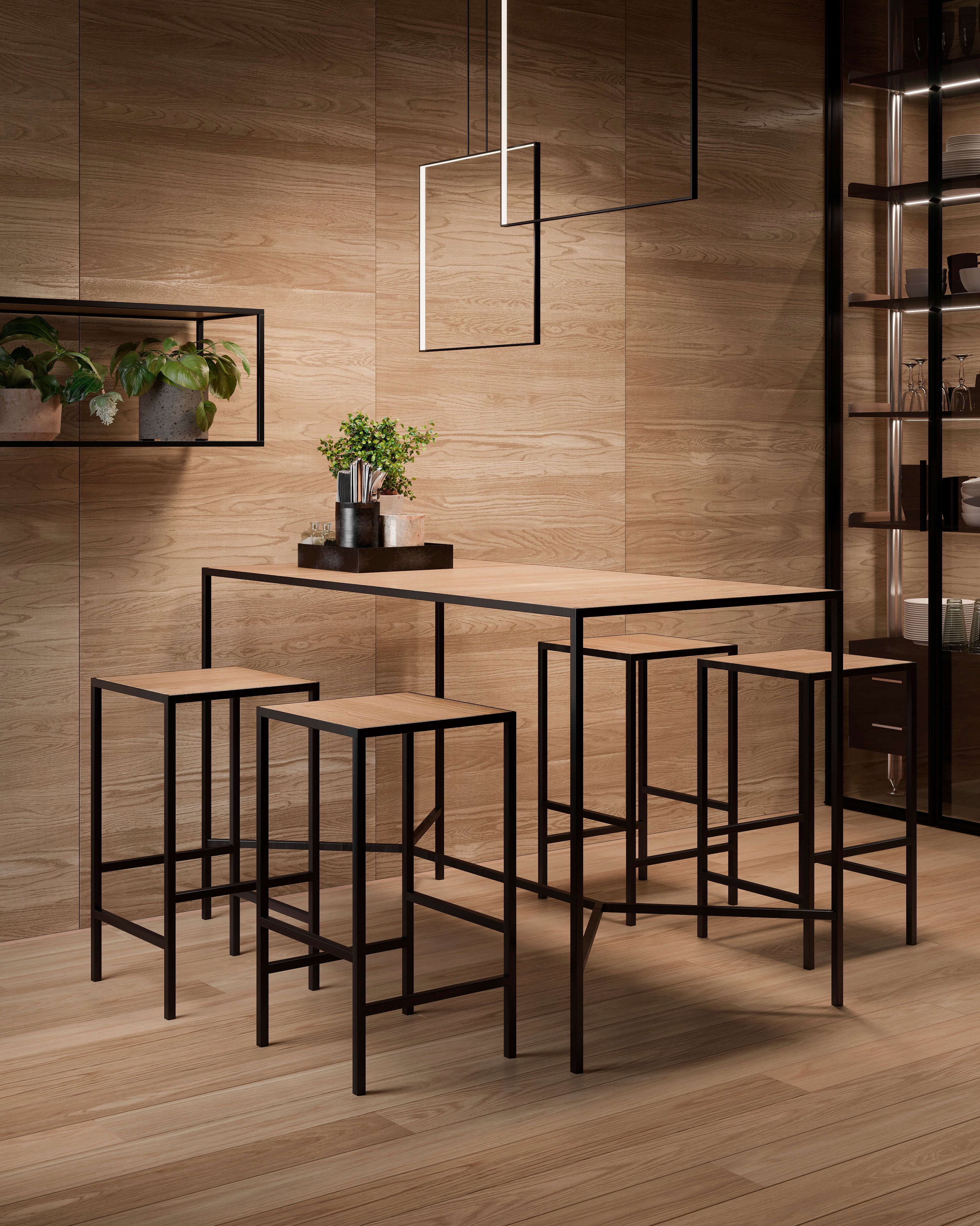 Высокий деревянный стул GAROFOLI INDUSTRIAL ARCH-00038489 - Вид №1