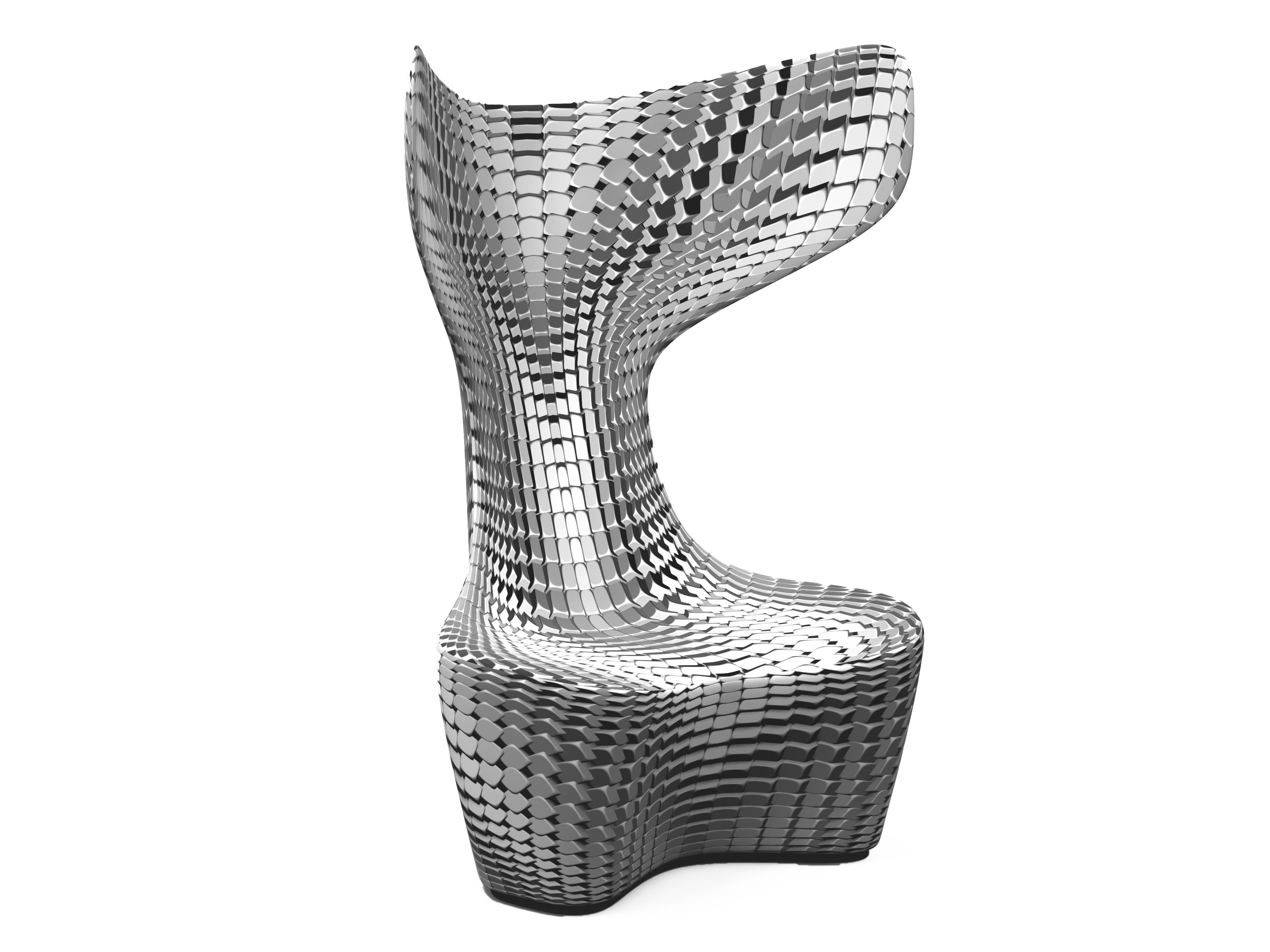 Тканевое кресло с высокой спинкой CAPPELLINI Drum ARCH-00039300