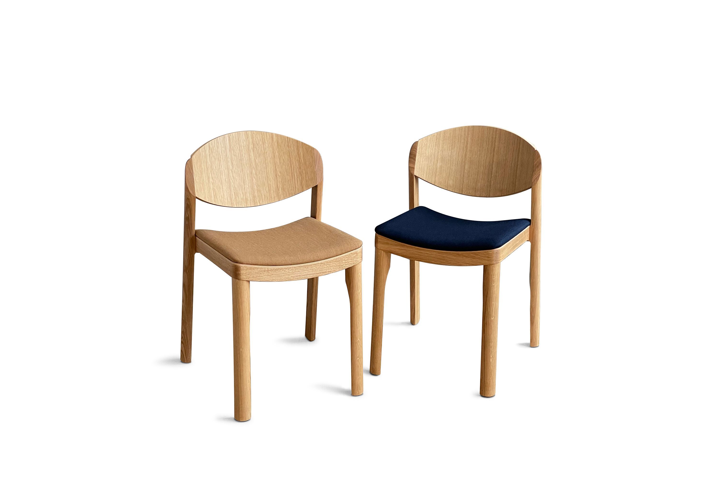 Деревянный штабелируемый стул с мягким сиденьем Established&Sons MAURO CHAIR ARCH-00023638 - Вид №2