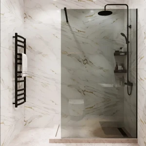 Душевая перегородка Mebelvann 80×200 см с черным профилем и тонированным стеклом 89372129