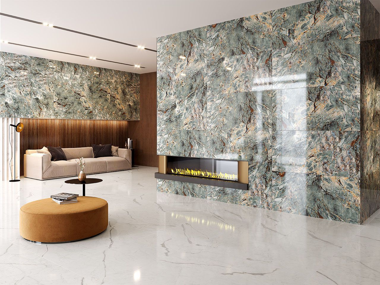 Пол / керамогранит с мраморным эффектом Kaleseramik плиты ARCH-00052836 - Вид №1