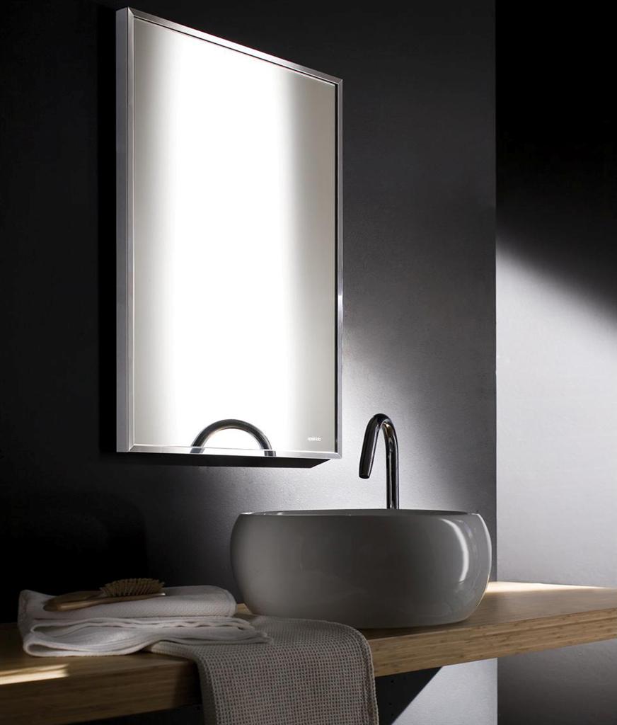 Прямоугольное настенное зеркало с рамкой Spekkio Inox Easy ARCH-00020452