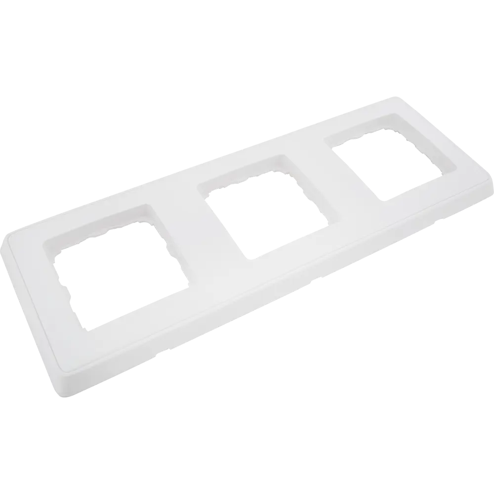 Рамка для розеток и выключателей Legrand Cariva 3 поста, цвет белый STLM-2167895 - Вид №1