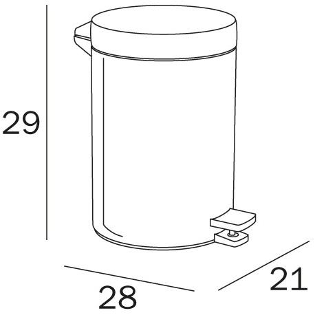INDA® Металлический мусорный ящик Hotellerie sun-id-1488005 - Вид №2