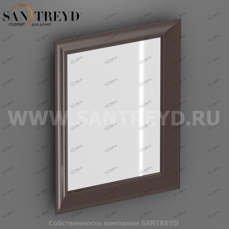 PS072CL Зеркало 70 см цвет Какао с молоком Globo Paestum Италия Ceramica Globo