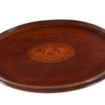 SOR27516 Овальный поднос из красного дерева ijlbrown  - Вид №2