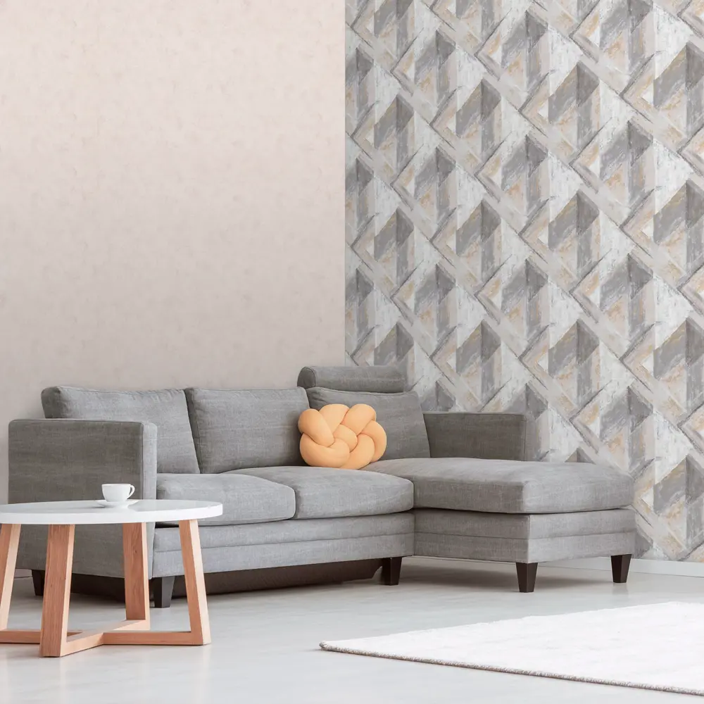 Обои флизелиновые Deco-deco Grunge серо-коричневые 1.06 м 6021-12 STLM-2182083 - Вид №3