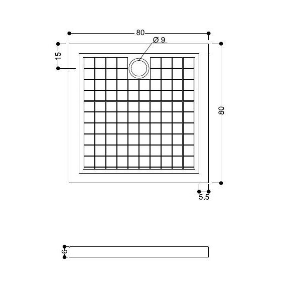 5110001 Thaj Collection душевой поддон с сифоном AXA AXA ONE 42896 - Вид №3