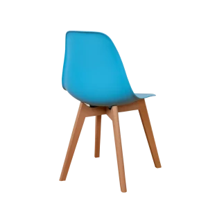 92062518 Стул кухонный Derstuhl Grand wood 45x81x46 см полипропилен цвет голубой STLM-1423008
