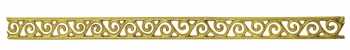 3139806 Аппликация для урашения свечей, "Барокко", 20 см, упаковка 1 шт., цвет золотистый Santreyd 