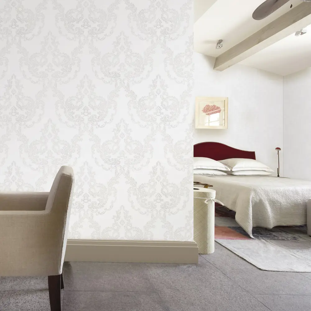 Обои флизелиновые Erismann Sorbonn белые 1.06 м ЭР60492-06 Sorbonne STLM-2190039 - Вид №4